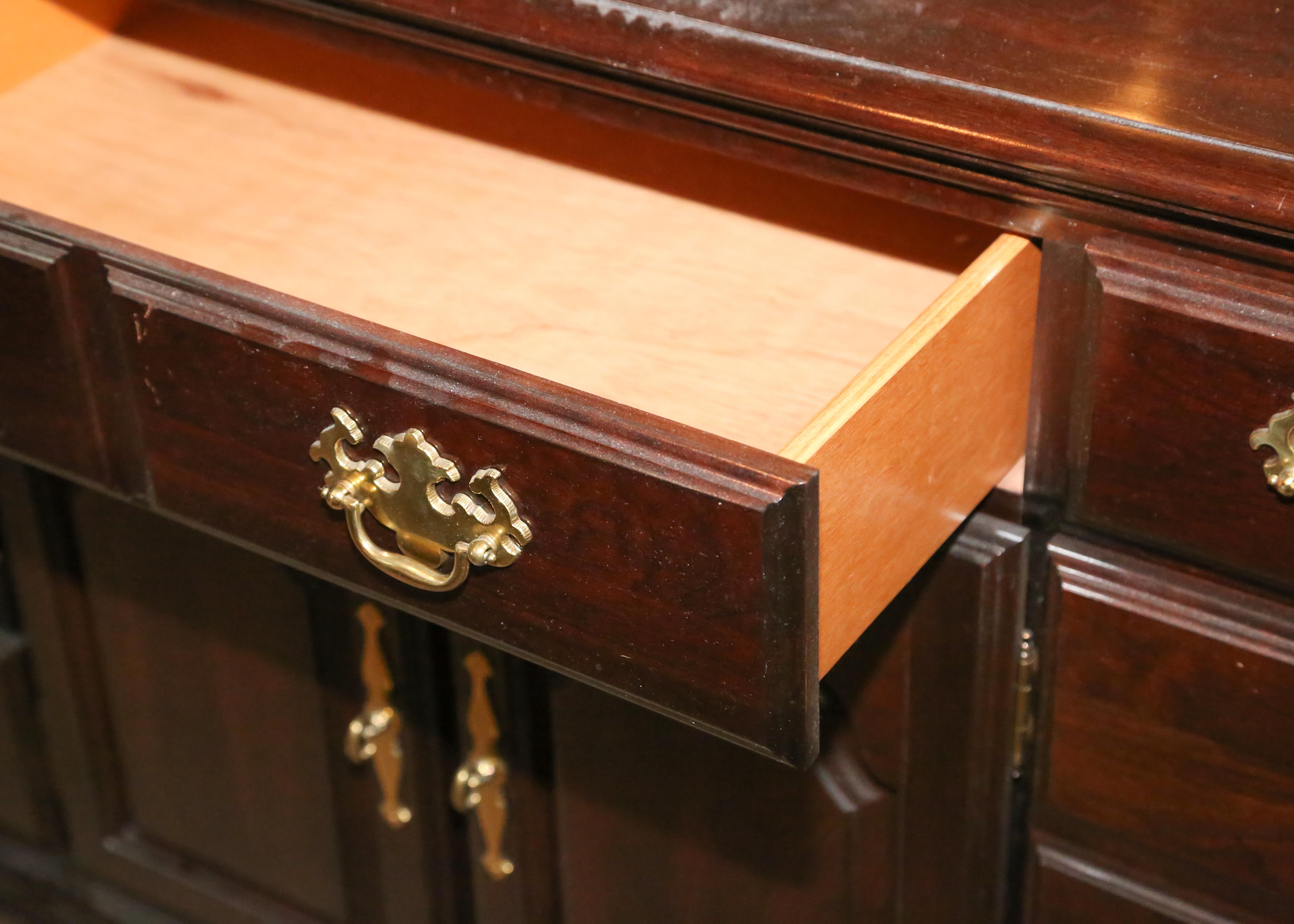 Chippendale Style "Cherry Mountain" Mirrored Dresser by Kincaid