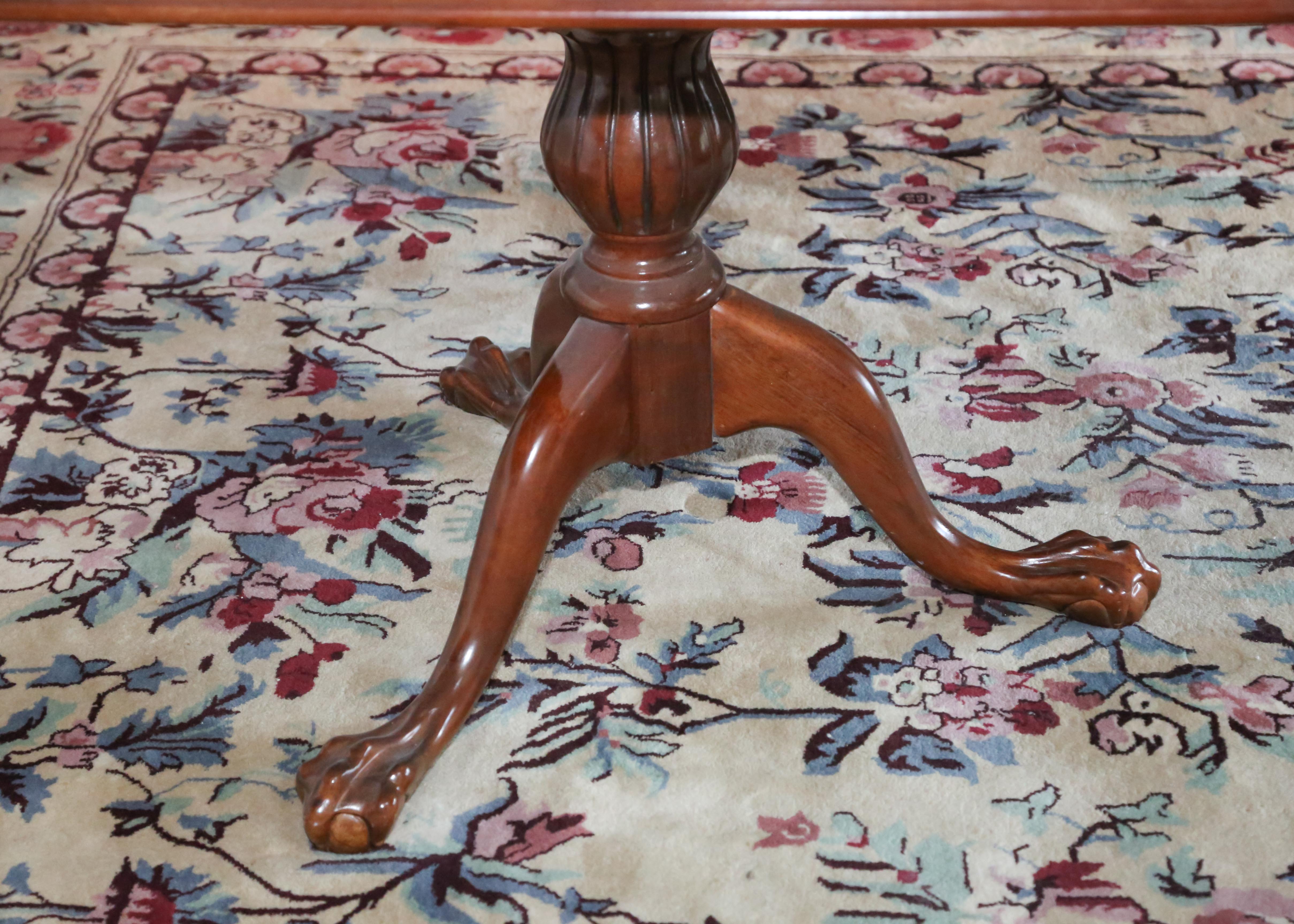 Chippendale Style Double-Pedestal Dining Table