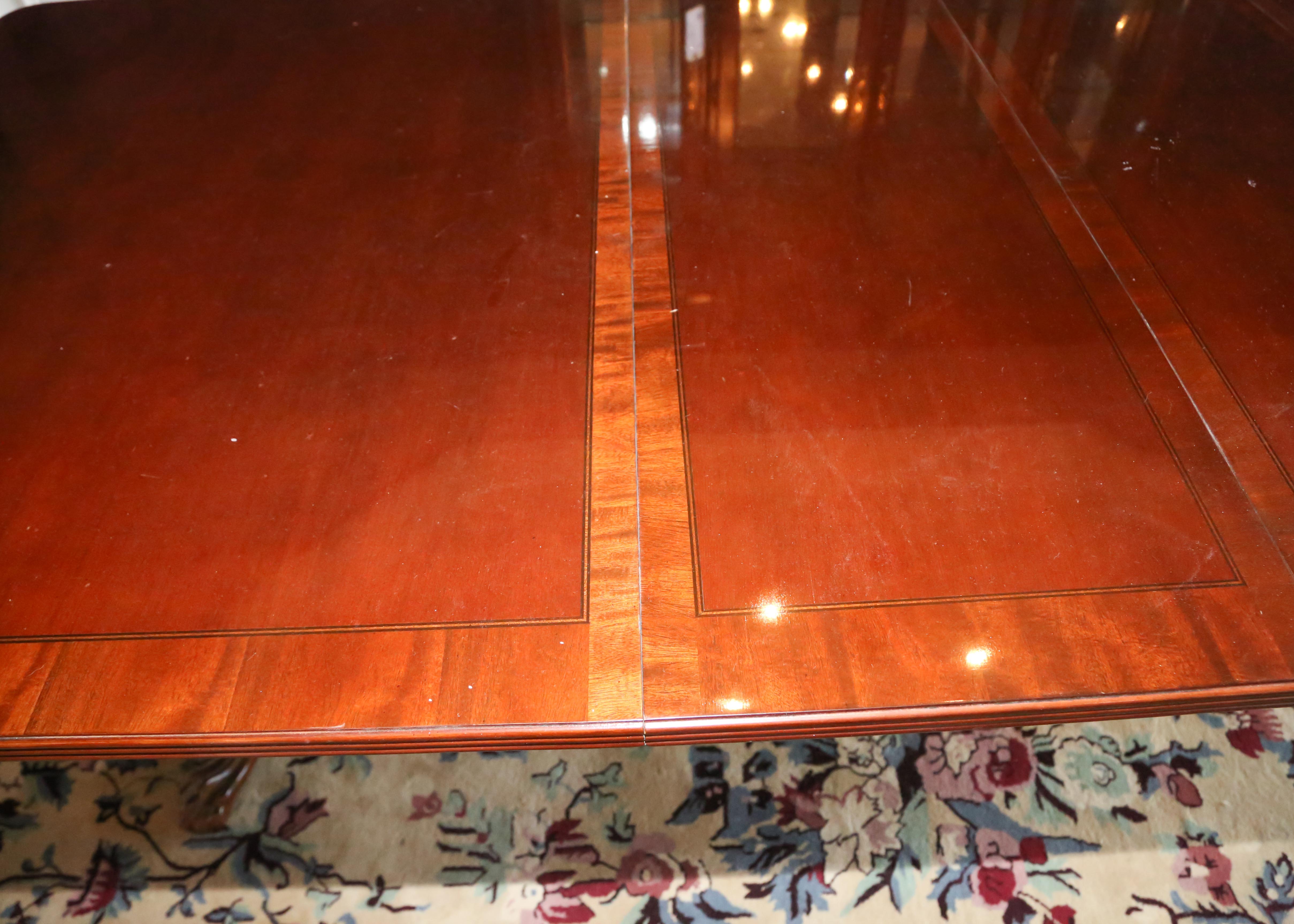 Chippendale Style Double-Pedestal Dining Table