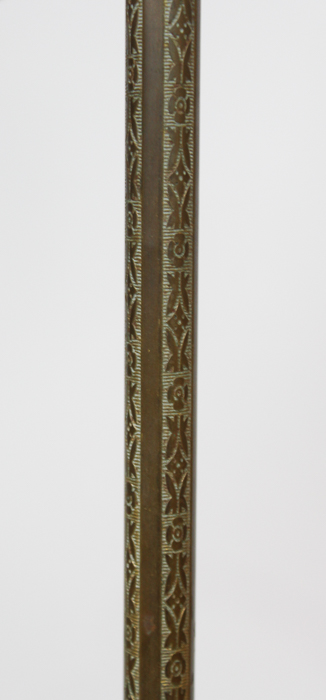 Vintage Brass and Jadeite Floor Lamp