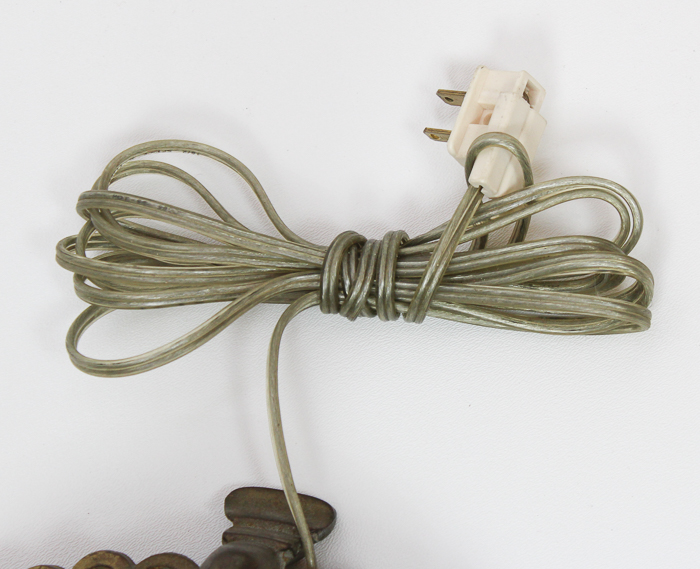 Vintage Brass and Jadeite Floor Lamp