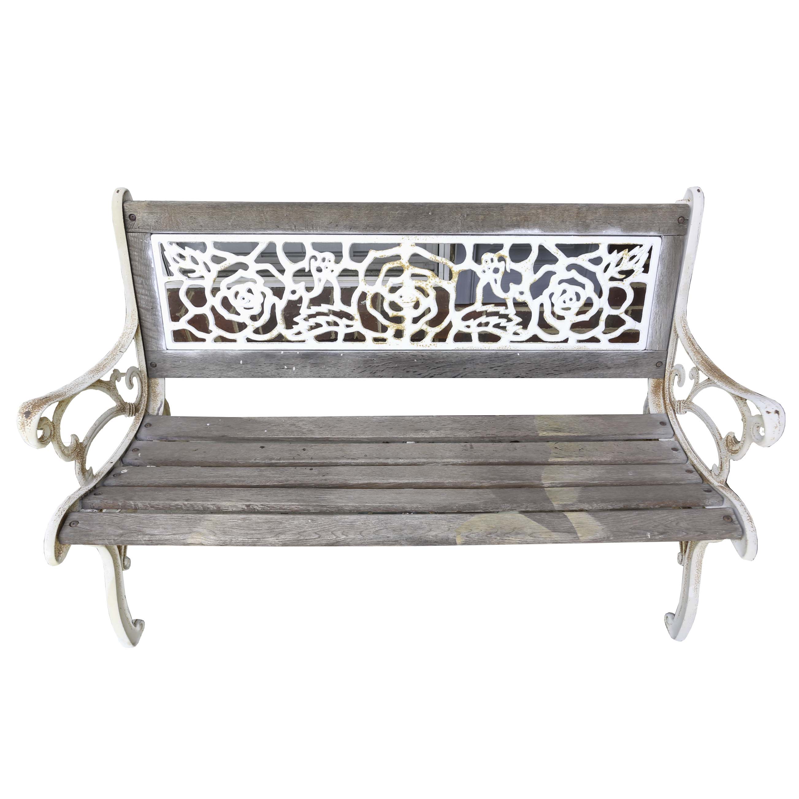 Cast Metal Patio Bench