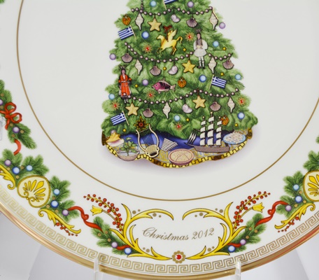Lenox 2012 Greece Christmas Trees Around The World Collector Plate
