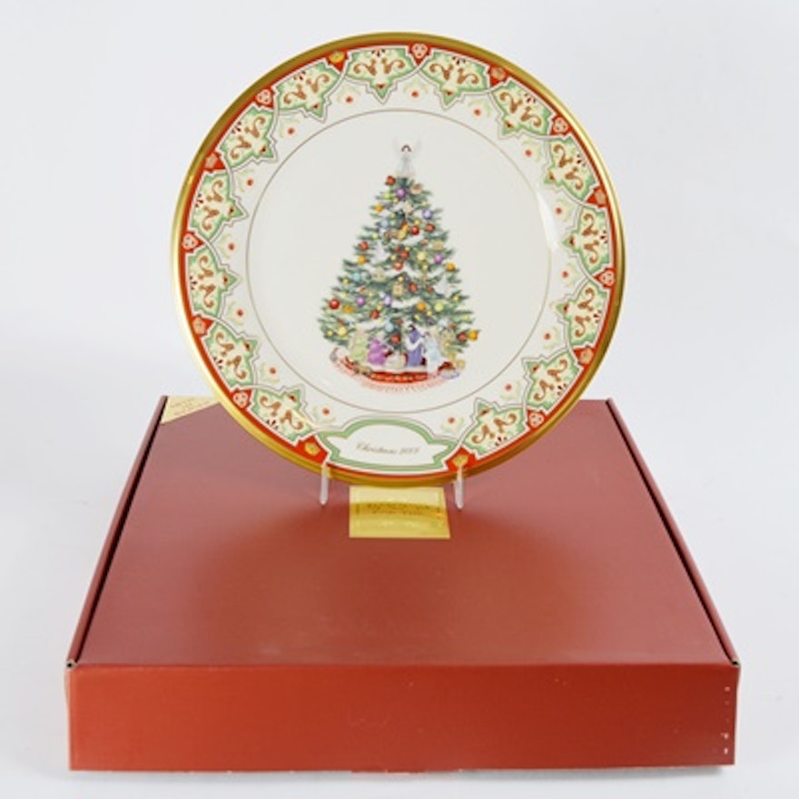 Lenox 2008 Spain Christmas Trees Around The World Collector Plate