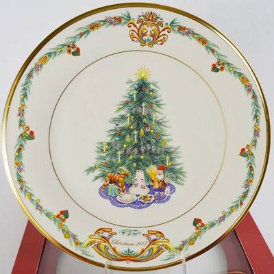 Lenox 2007 Norway Christmas Trees Around The World Collector Plate