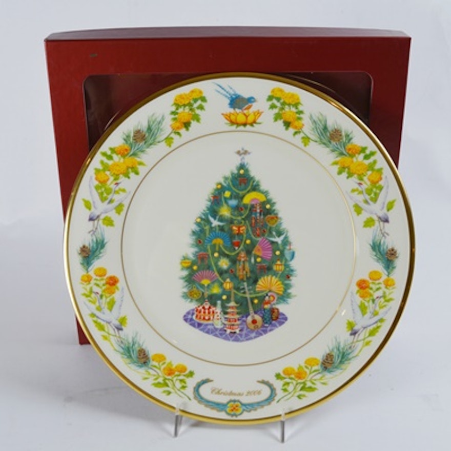 Lenox 2006 Japan Christmas Trees Around The World Collector Plate