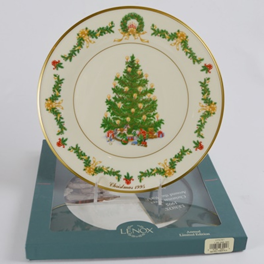 Lenox 1995 Austria Christmas Trees Around The World Collector Plate