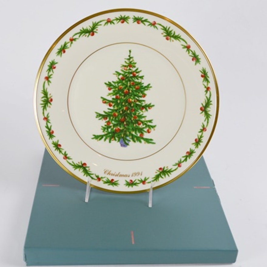 Lenox 1991 Germany Christmas Trees Around The World Collector Plate