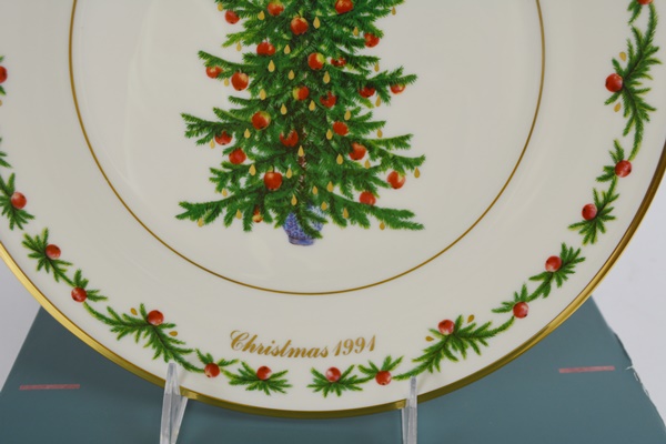 Lenox 1991 Germany Christmas Trees Around The World Collector Plate