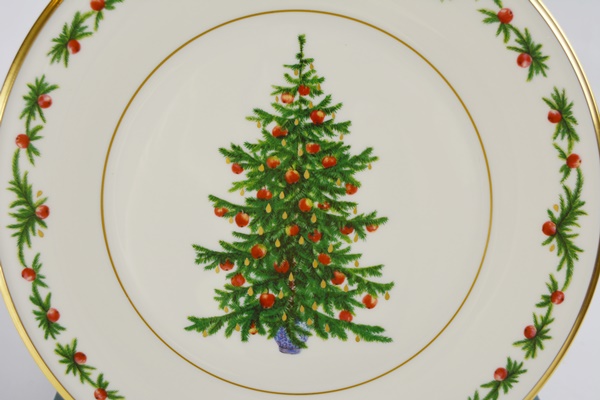 Lenox 1991 Germany Christmas Trees Around The World Collector Plate