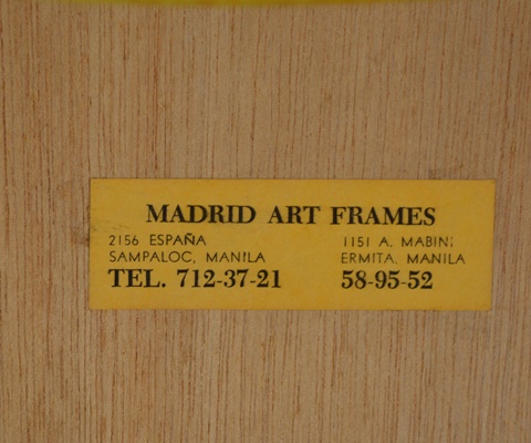 Vintage Framed Village Cross Stitch