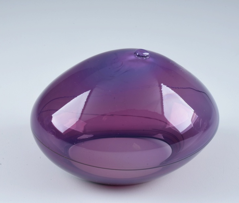 Dale Chihuly Art Glass "Royal Violet Basket Set"