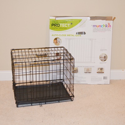 Dog Crate and Munchkin Gate
