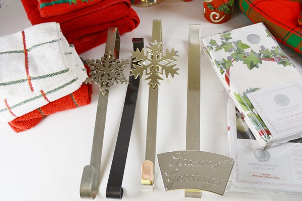 Christmas Linens, Entertaining Items and Other Decor Items