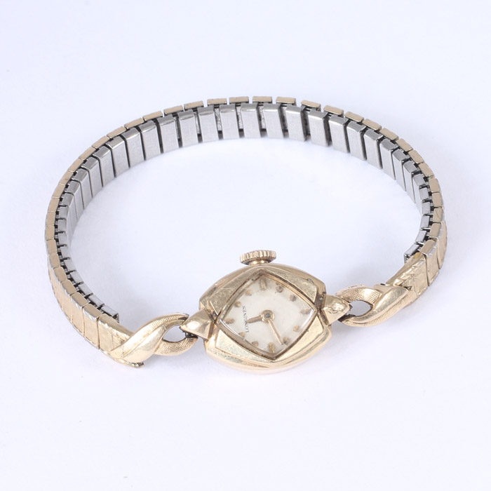 14K Gold Longines Watch on Gold-Filled Band