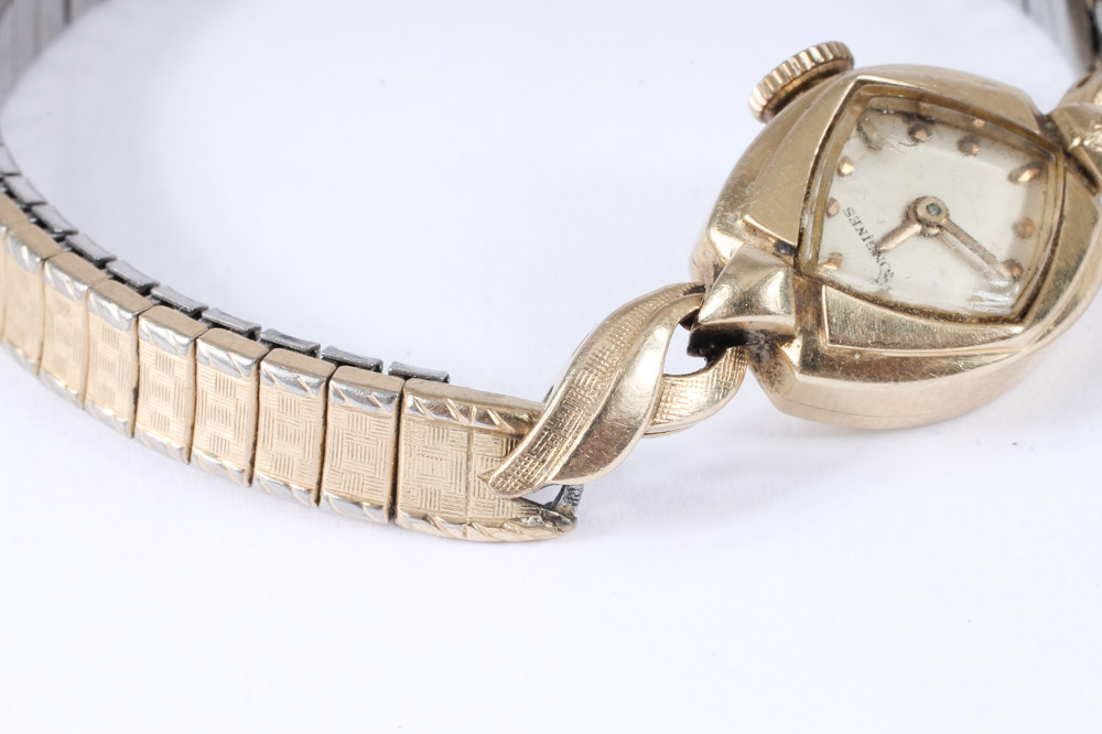 14K Gold Longines Watch on Gold-Filled Band