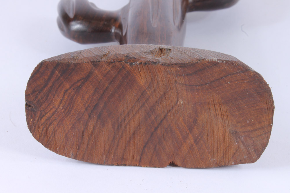 Mexican Yaqui Deer Dancer Figure With Carved Cactus