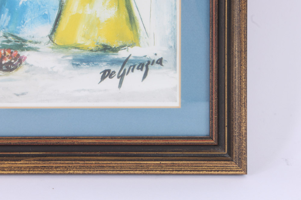 De Grazia Signed Offset Lithographs "Water Maidens" and "Saguaro Harvest"