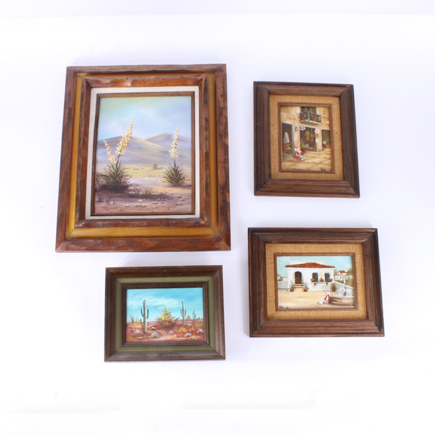 Myrna Coppersmith and Roe Southwest Style Paintings