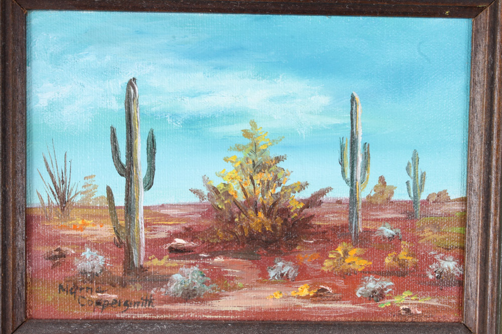 Myrna Coppersmith and Roe Southwest Style Paintings