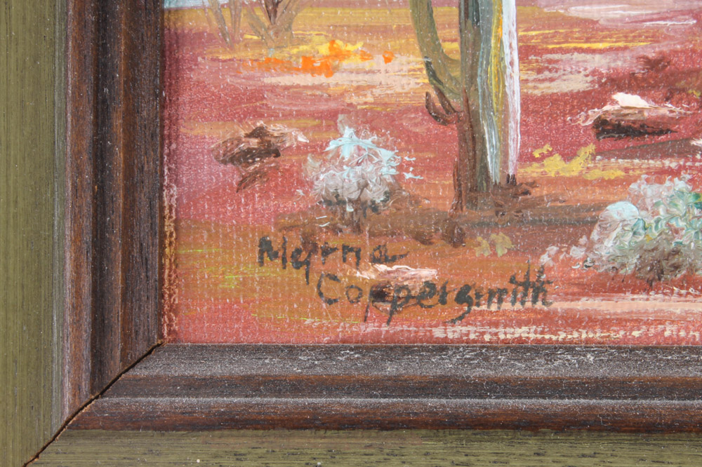 Myrna Coppersmith and Roe Southwest Style Paintings