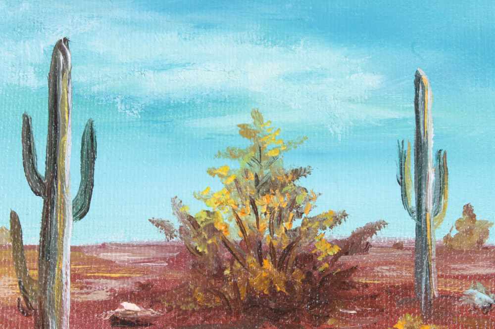 Myrna Coppersmith and Roe Southwest Style Paintings