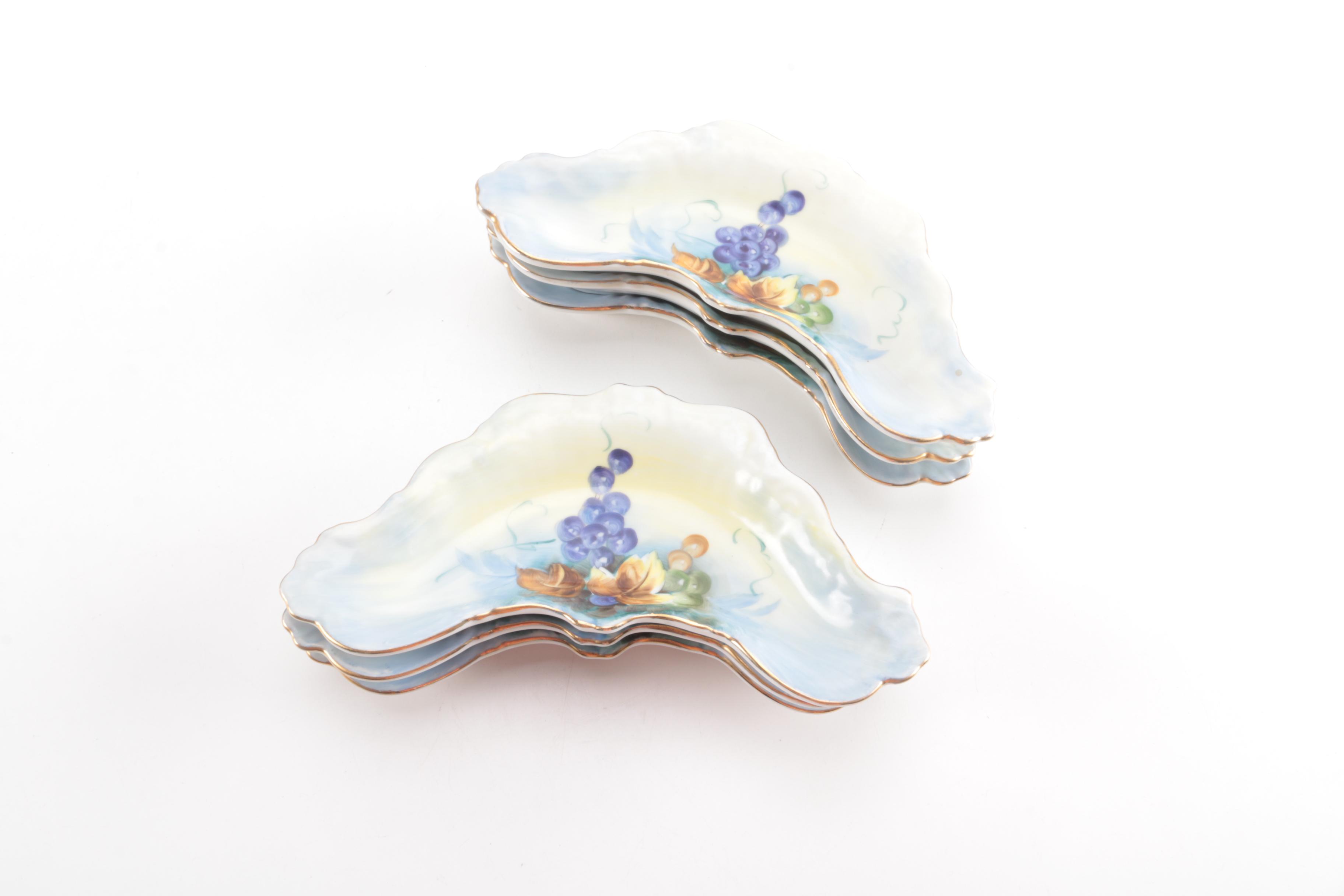 Circa 1950s Lefton China "Festival" Bone Dishes