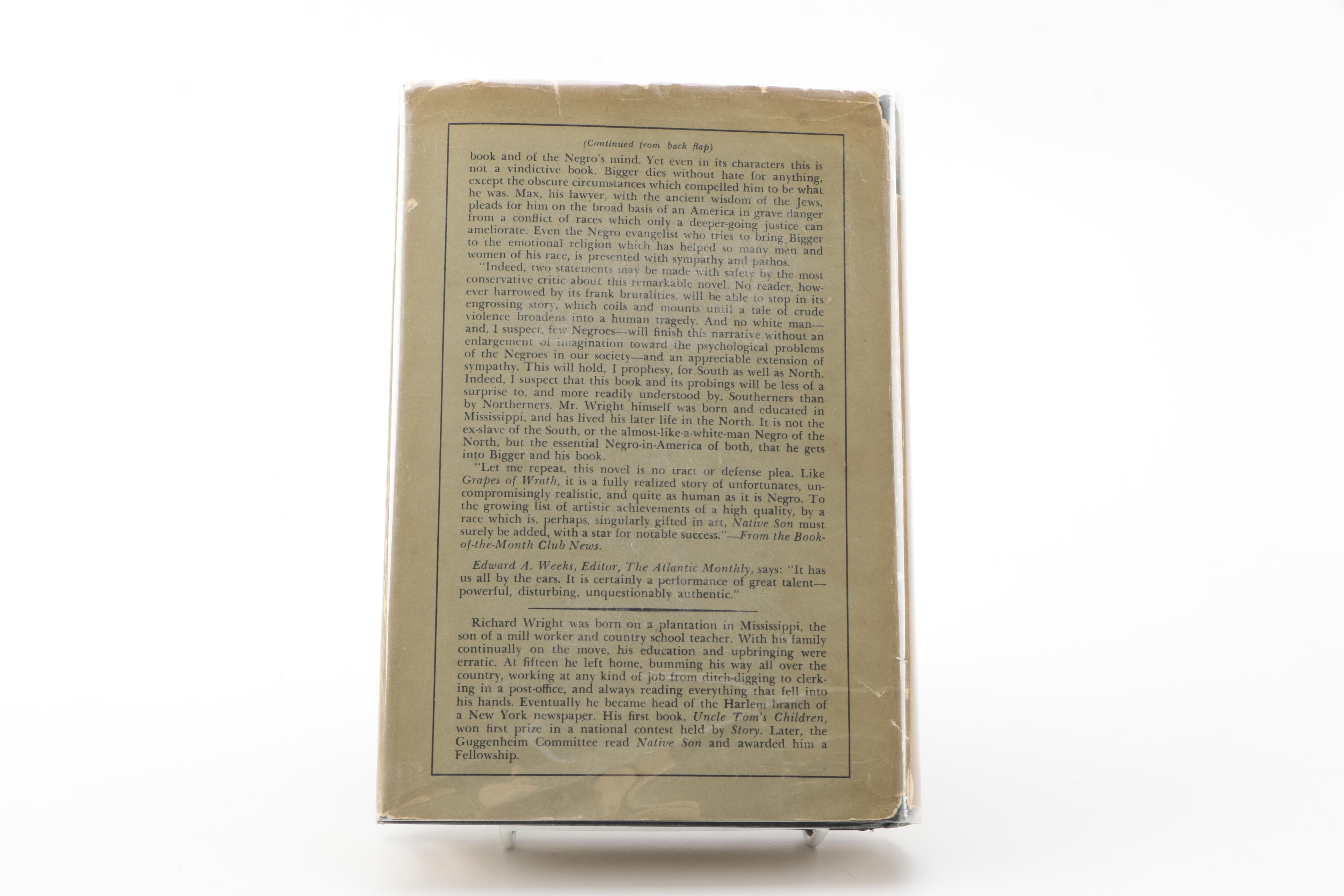 1940 First Edition "Native Son" by Richard Wright