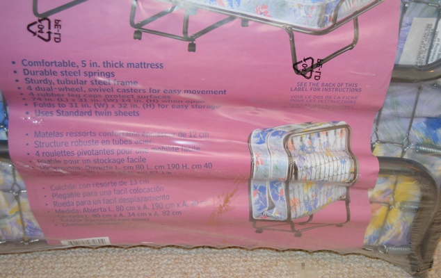 New Roll-Away Folding Bed