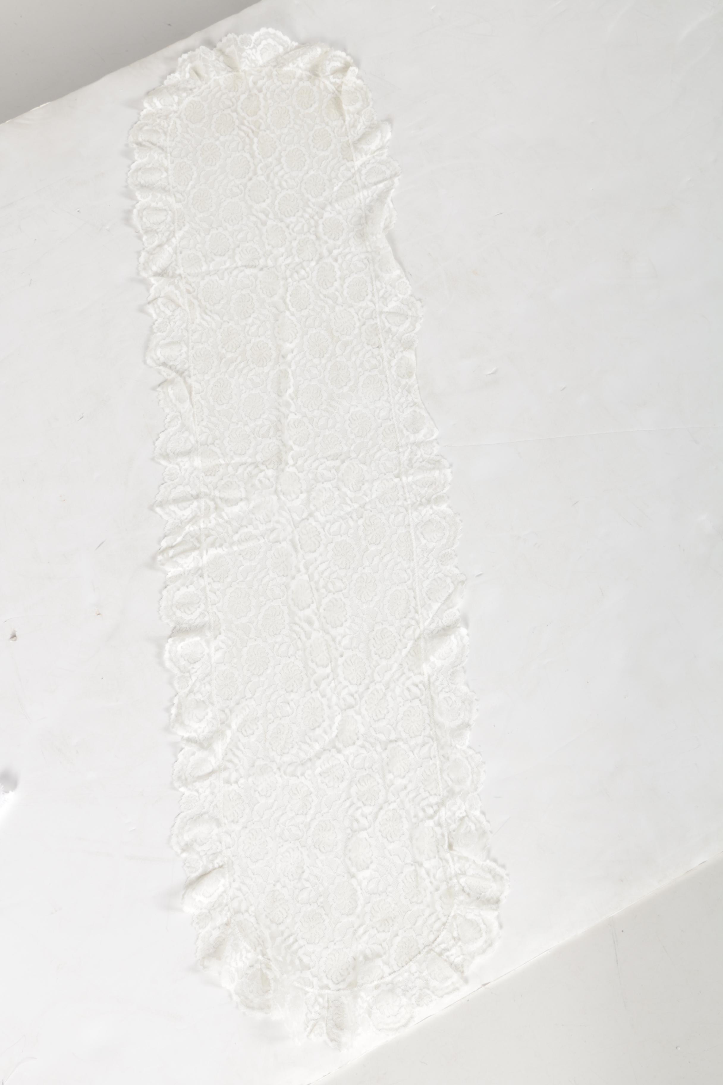 Vintage Lace Table Scarves and Window Valance