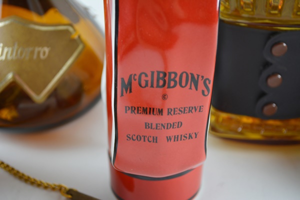 Large Decanter Collection Including a John Paul Jones US Navy & Marine Corp Ships Decanter