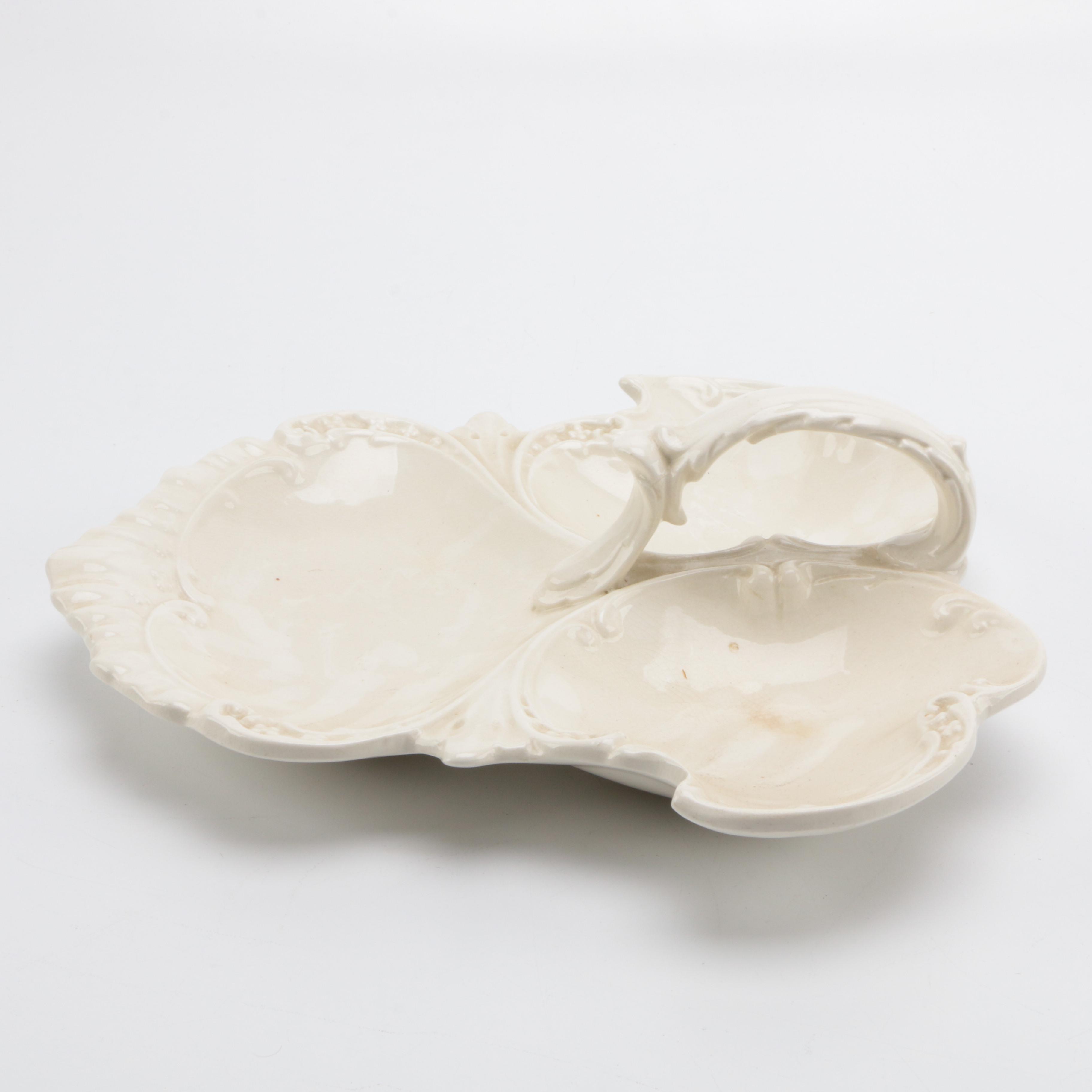 William Adams & Sons Ironstone Divided Serving Tray