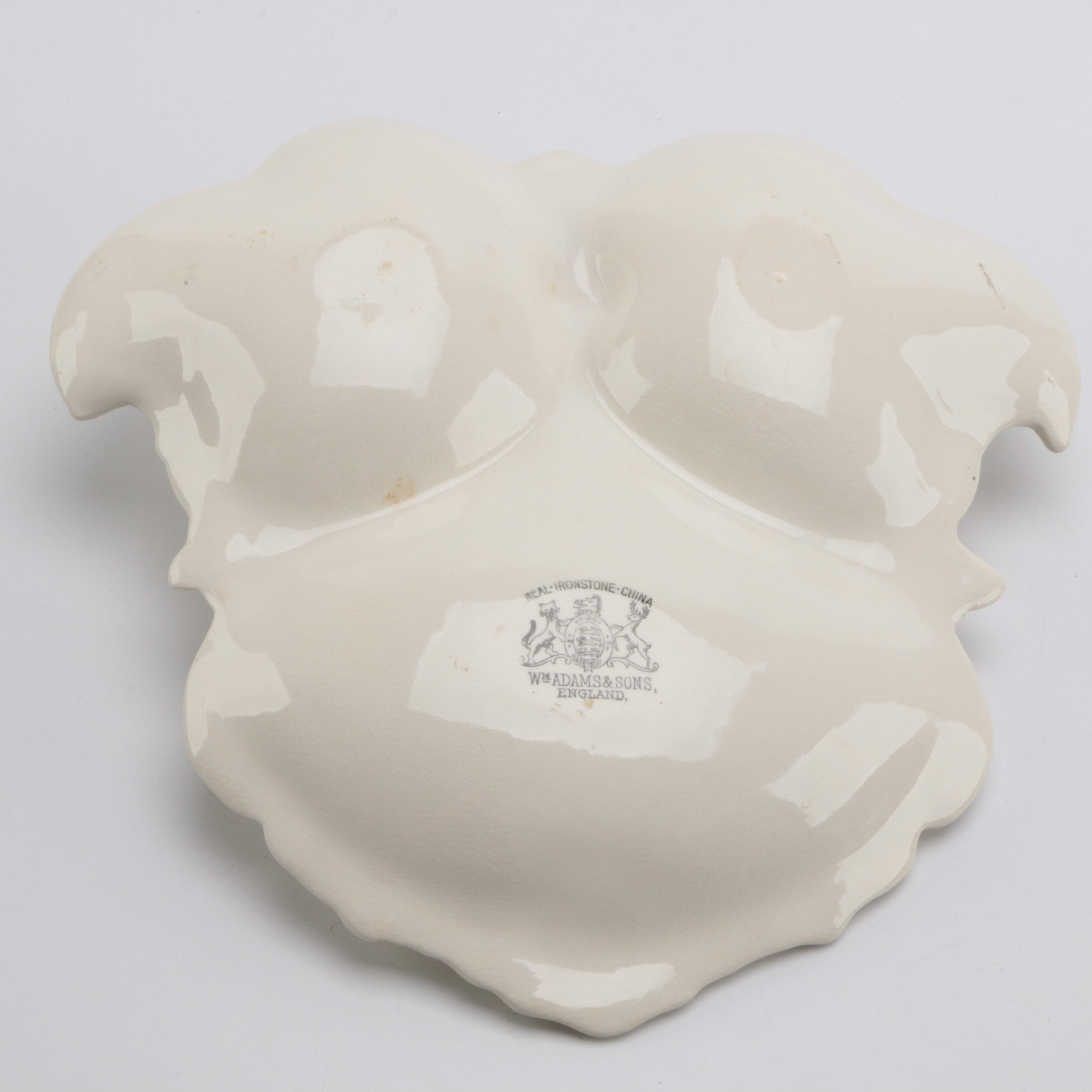 William Adams & Sons Ironstone Divided Serving Tray
