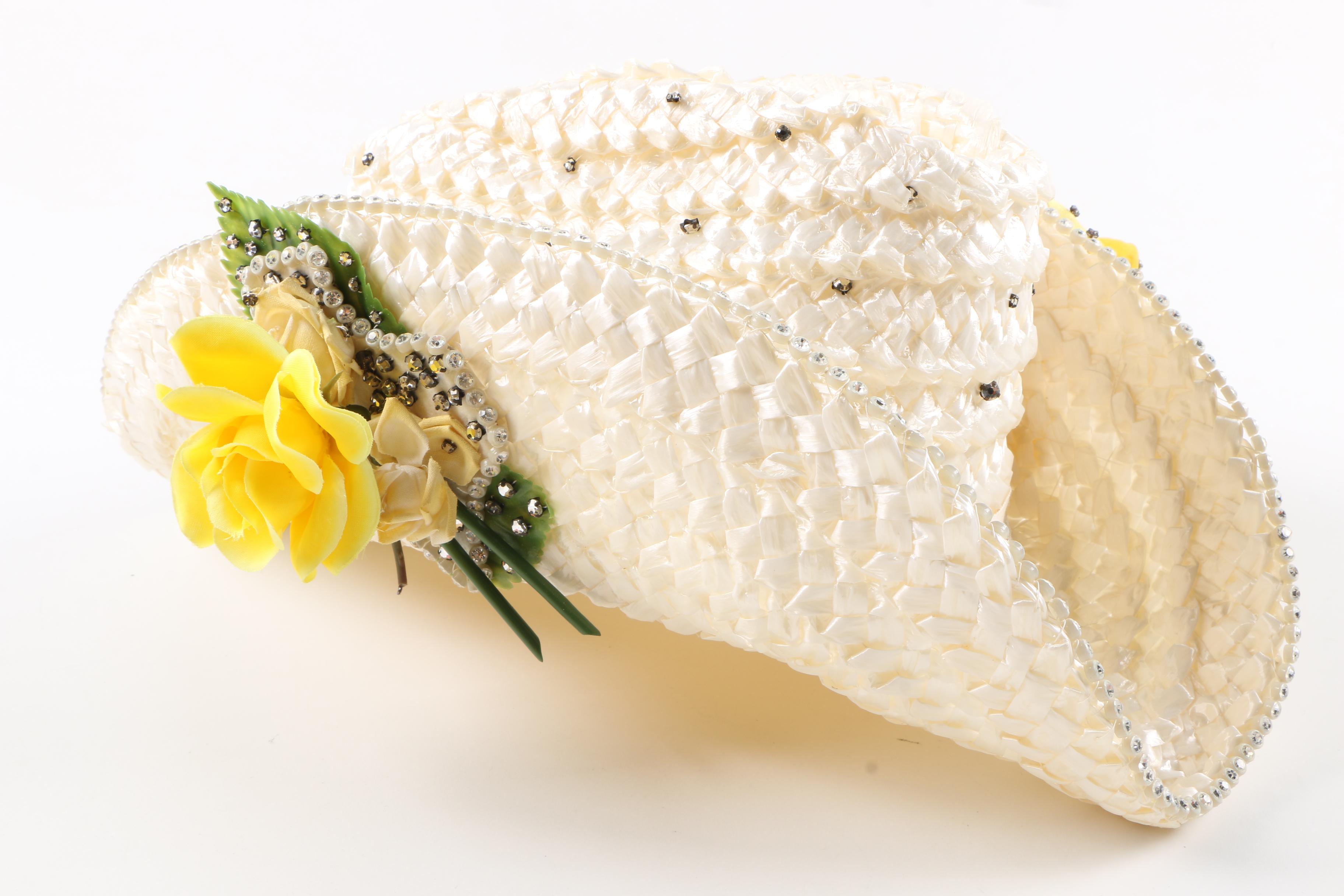 Western Hats Including a Beaver Felt Cowboy Hat