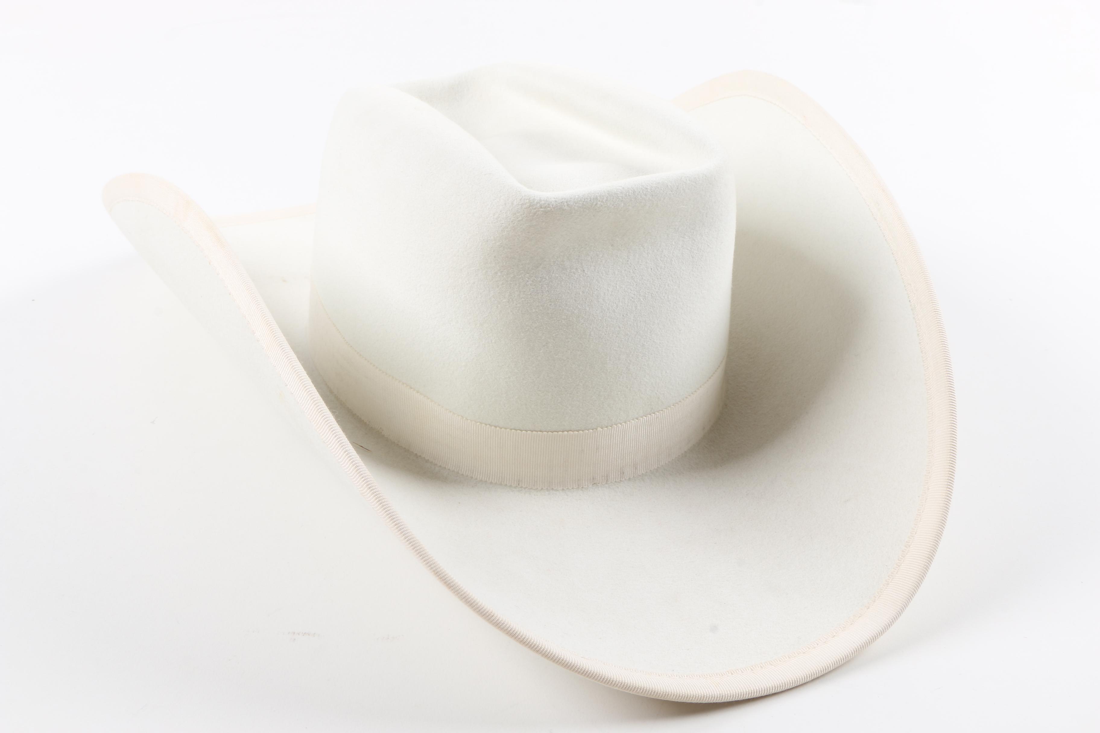 Western Hats Including a Beaver Felt Cowboy Hat