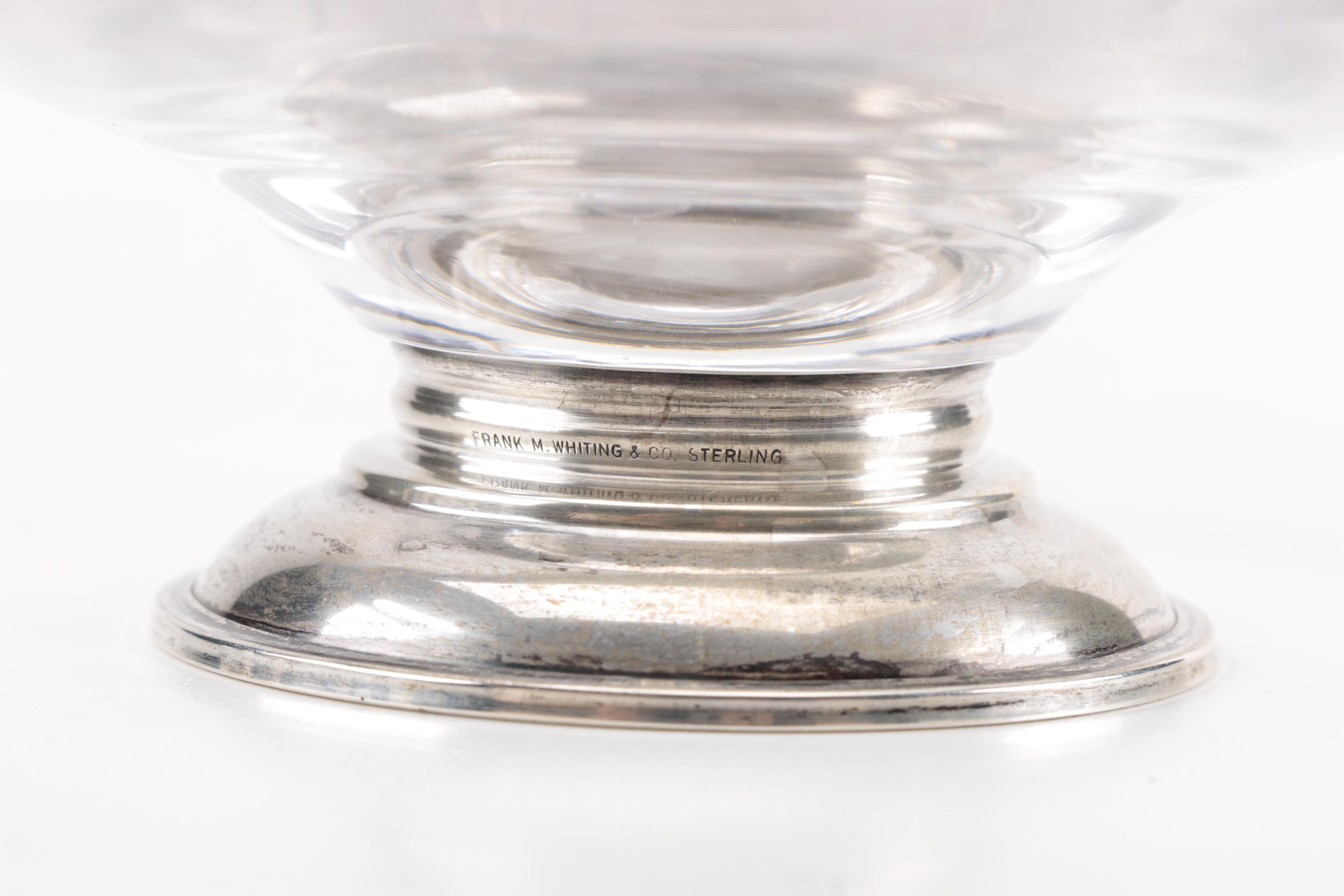 Frank Whiting and Crown Weighted Sterling Candle Holders and Compotes