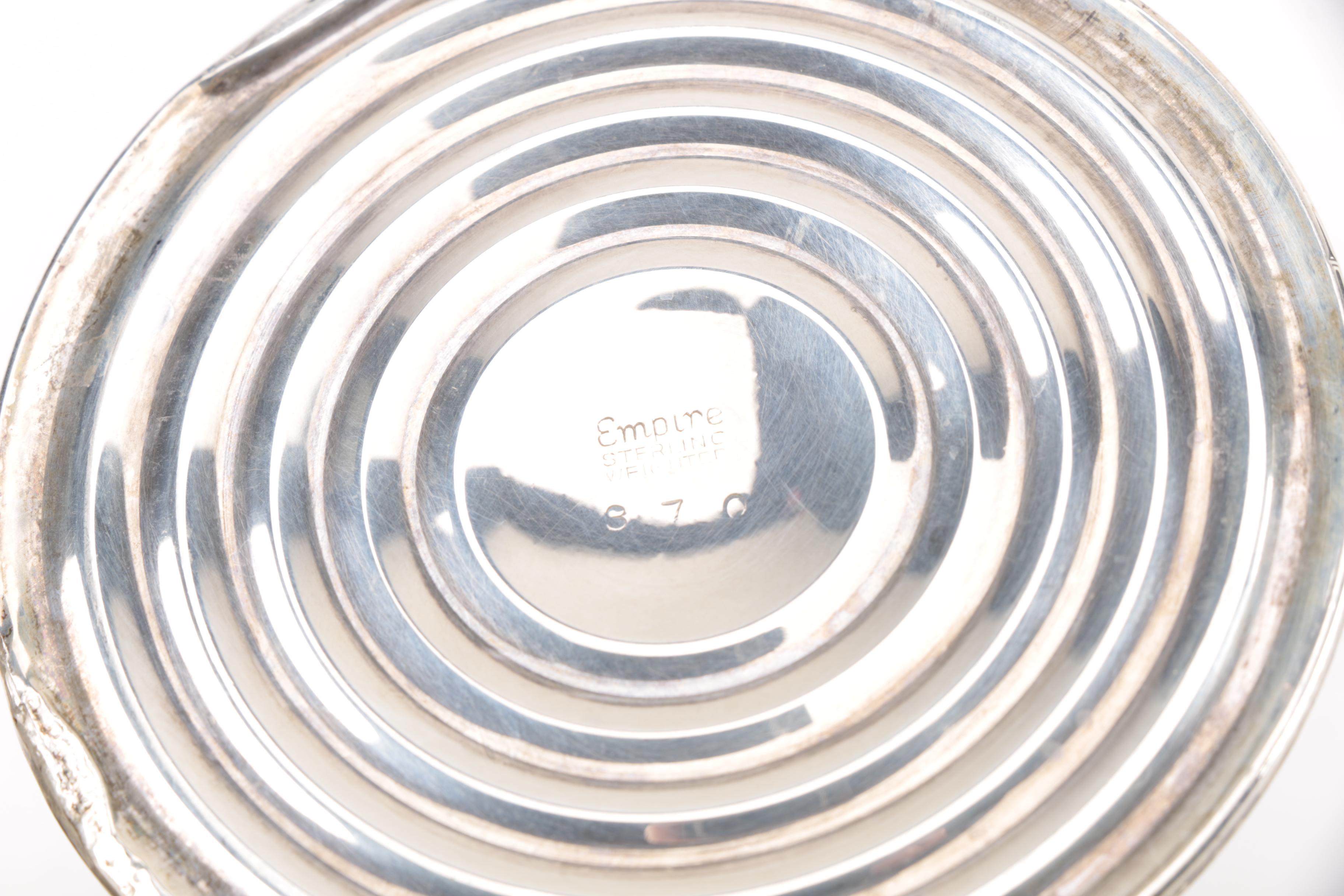 Frank Whiting and Crown Weighted Sterling Candle Holders and Compotes