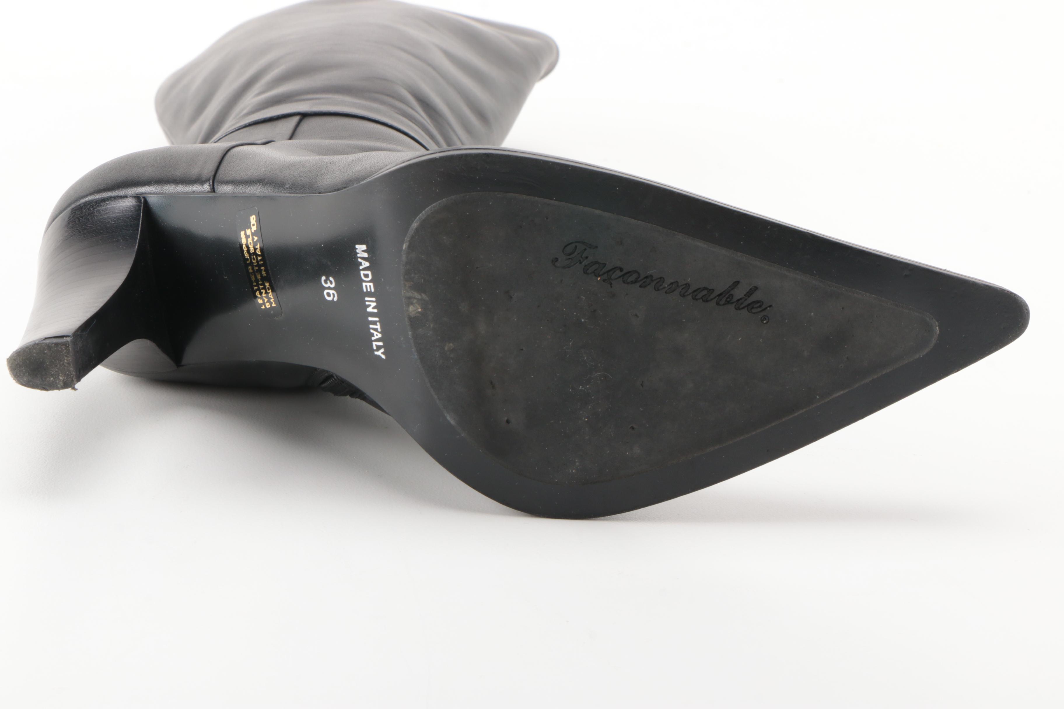 Donald Pliner and Faconnable High Heel Boots