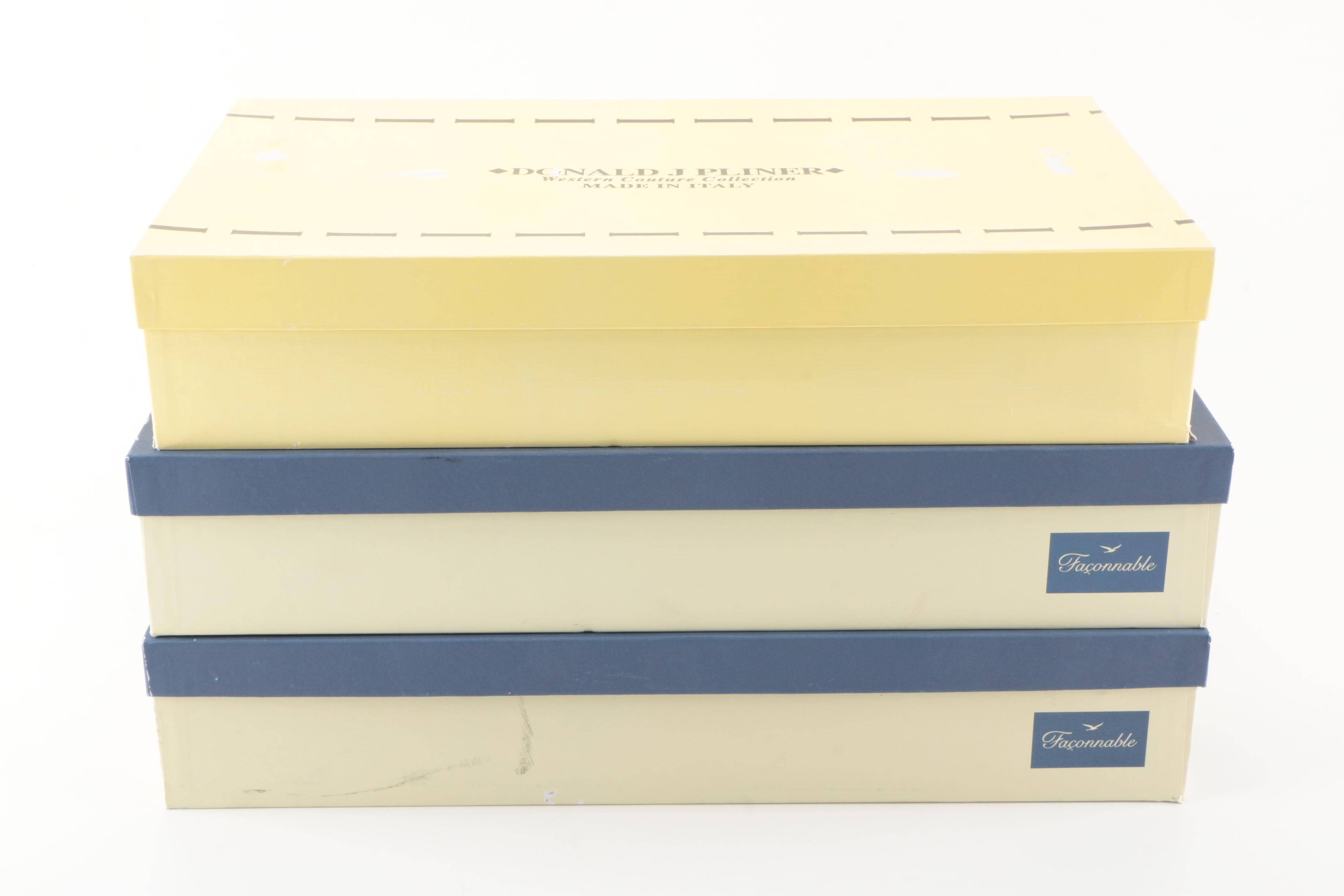 Donald Pliner and Faconnable High Heel Boots