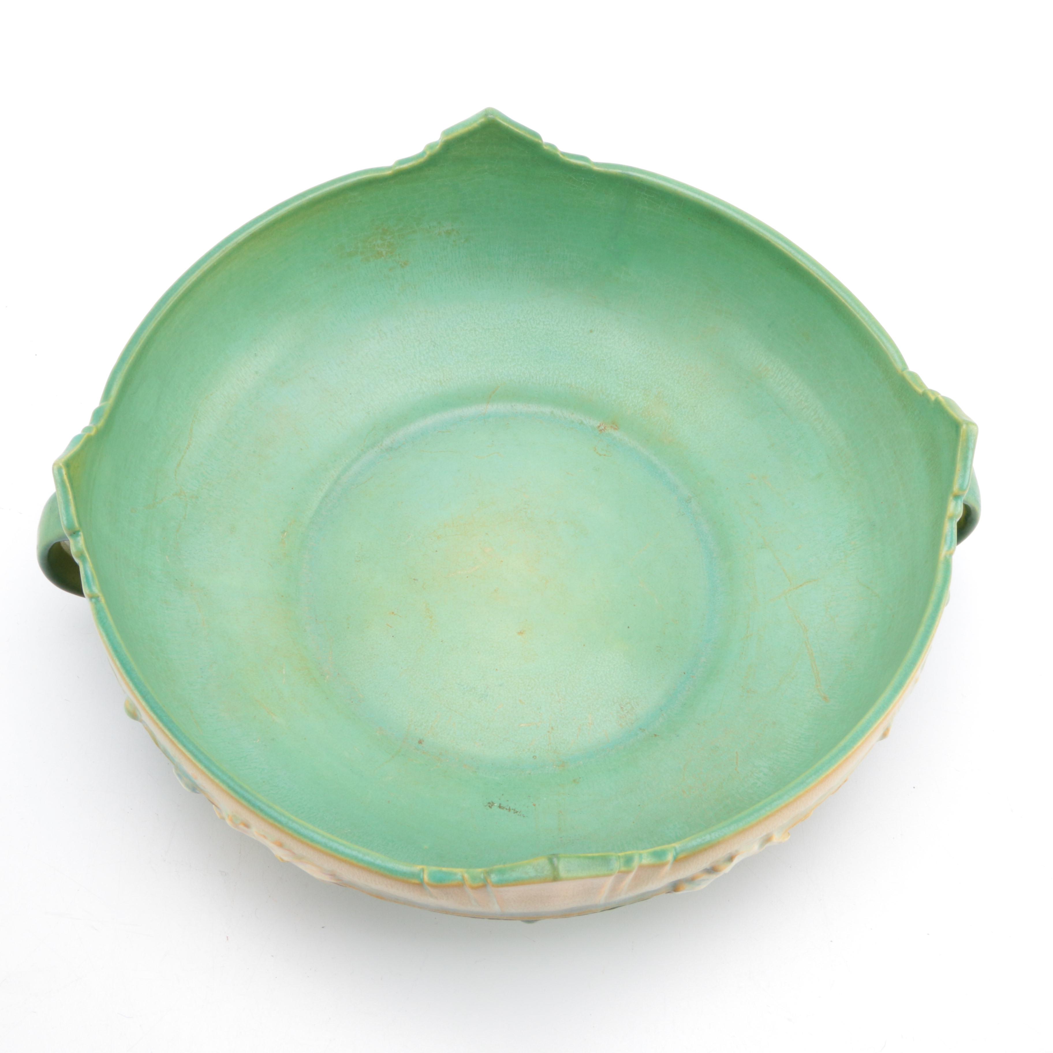 1940s Roseville Pottery "Cosmos" Console Bowl