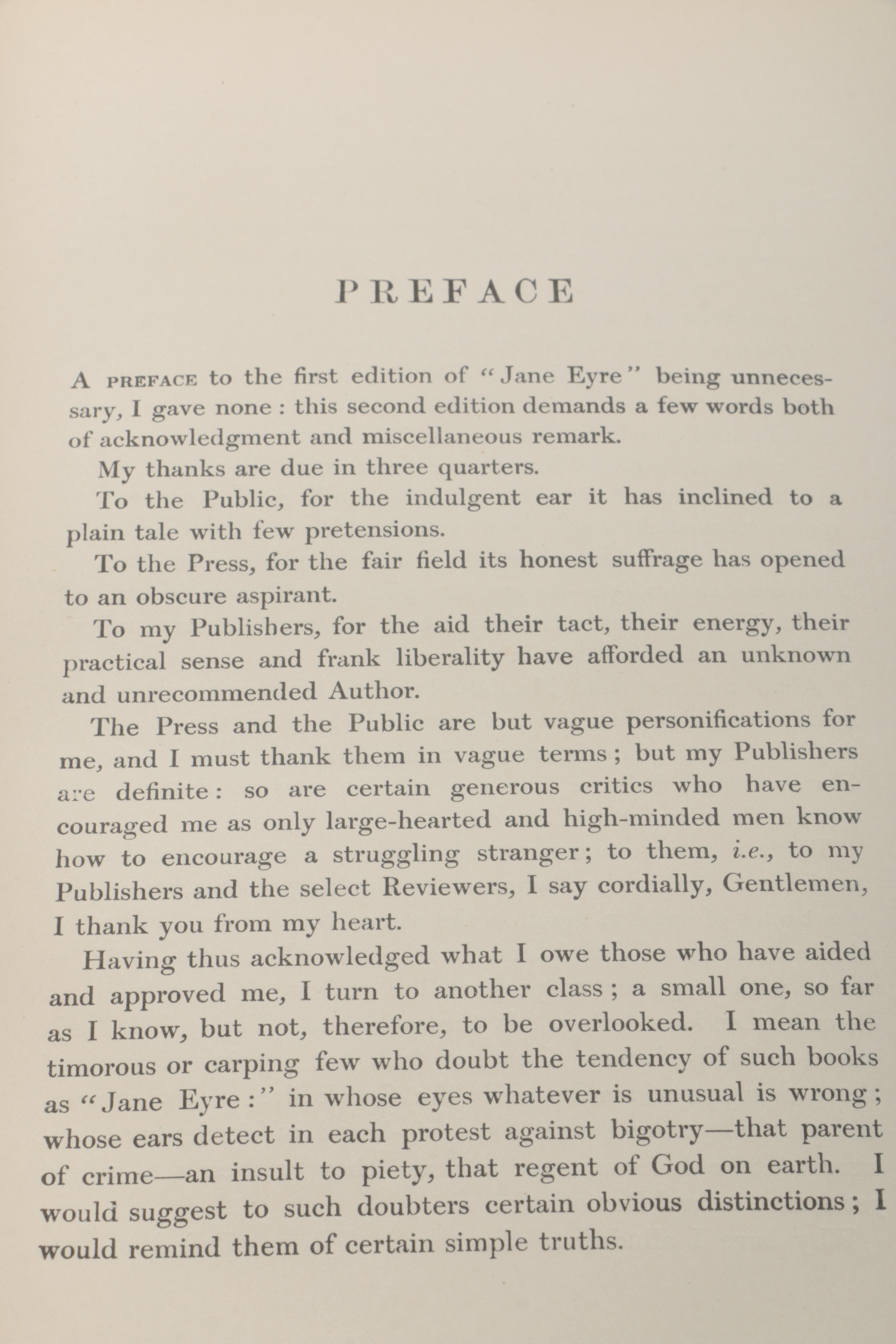 1898 "Jane Eyre: An Autobiography" by Charlotte Brontë