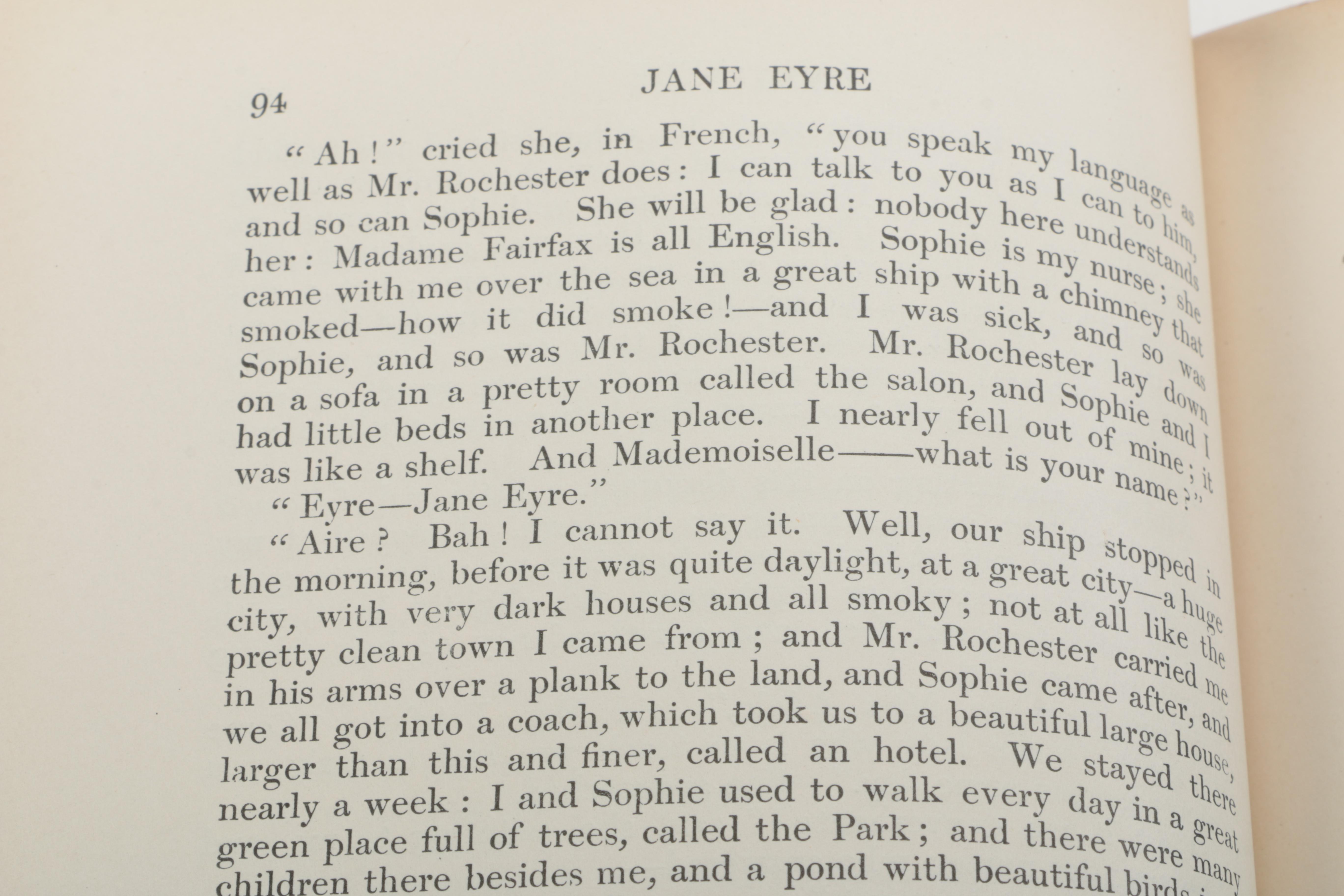 1898 "Jane Eyre: An Autobiography" by Charlotte Brontë