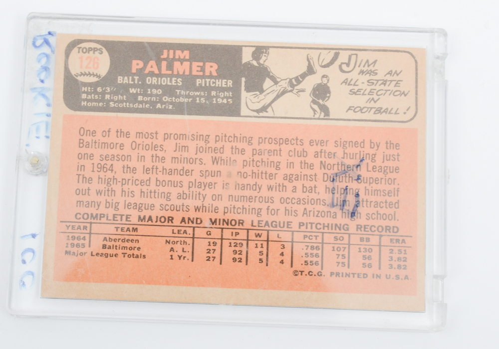 1966 Topps Jim Palmer RC