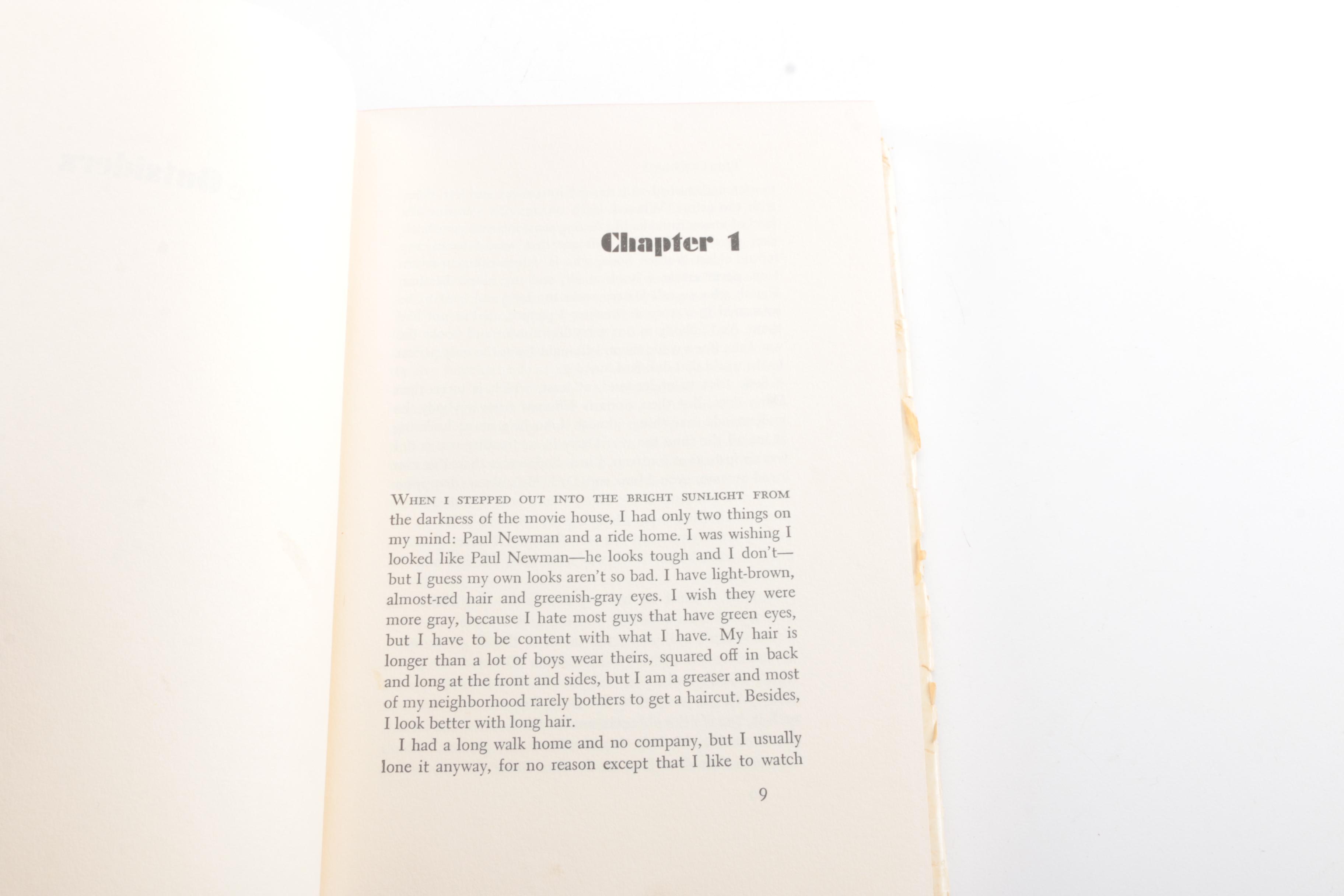1967 First Edition "The Outsiders" by S. E. Hinton