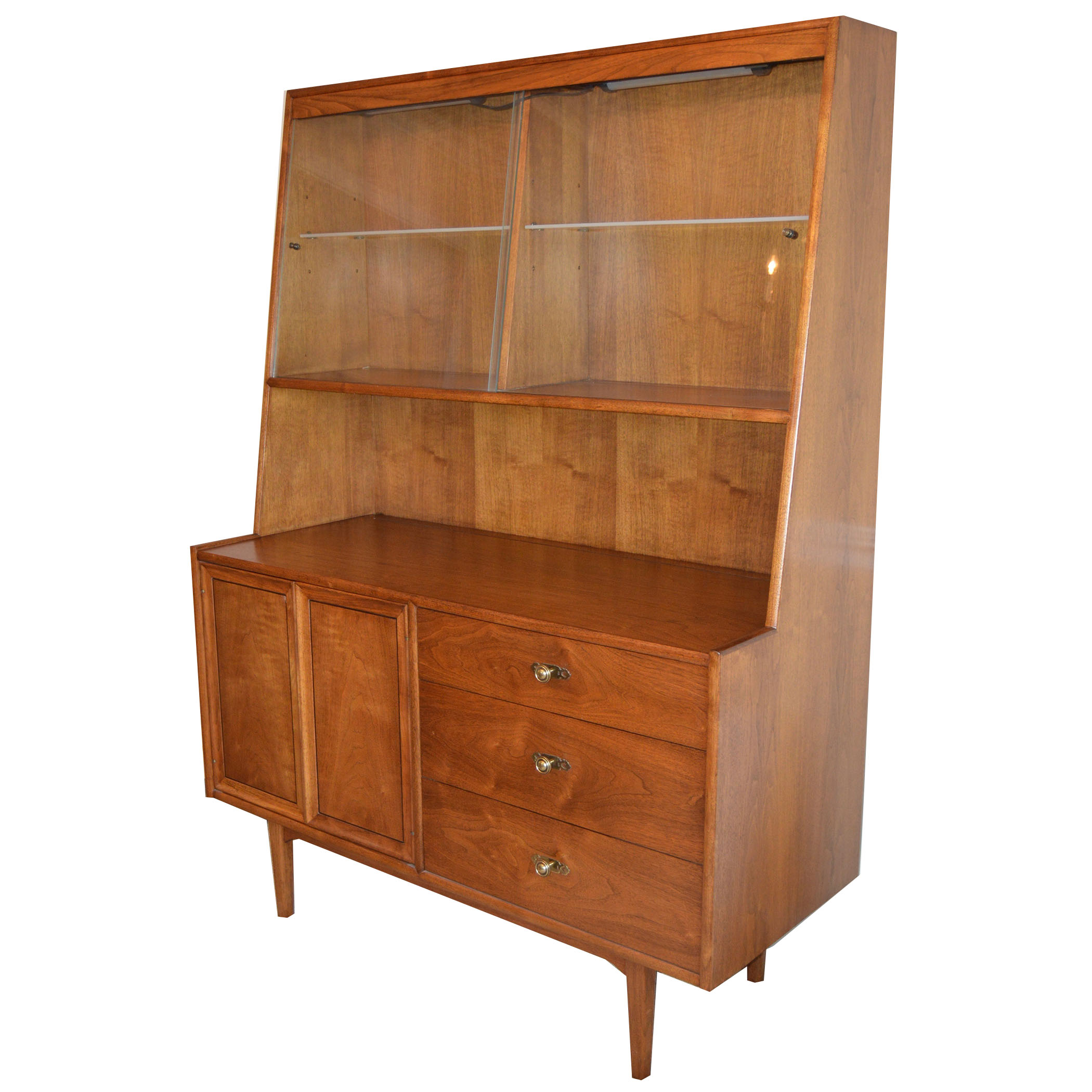 Mid Century Modern Walnut Dining Hutch by Drexel