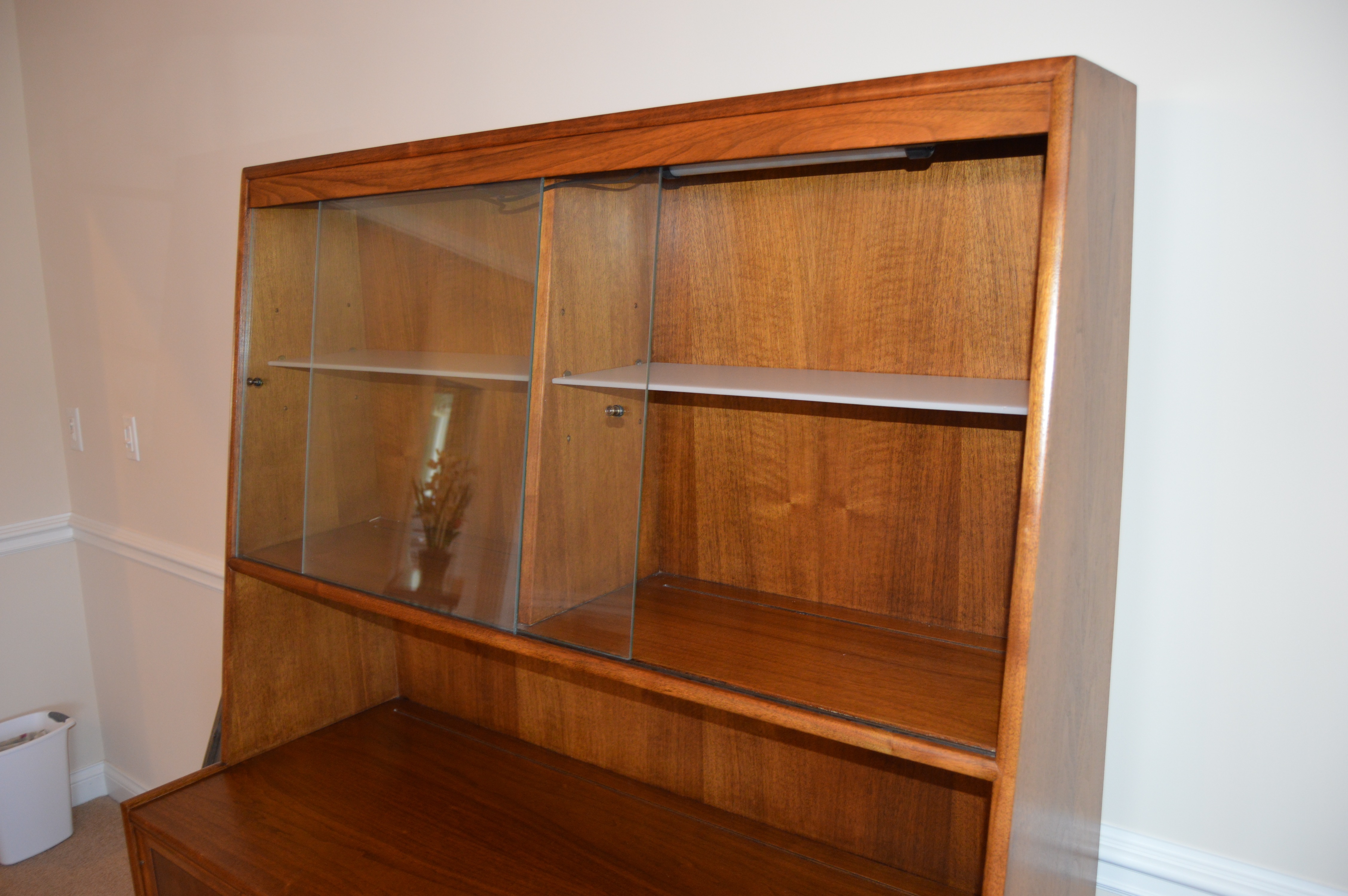 Mid Century Modern Walnut Dining Hutch by Drexel