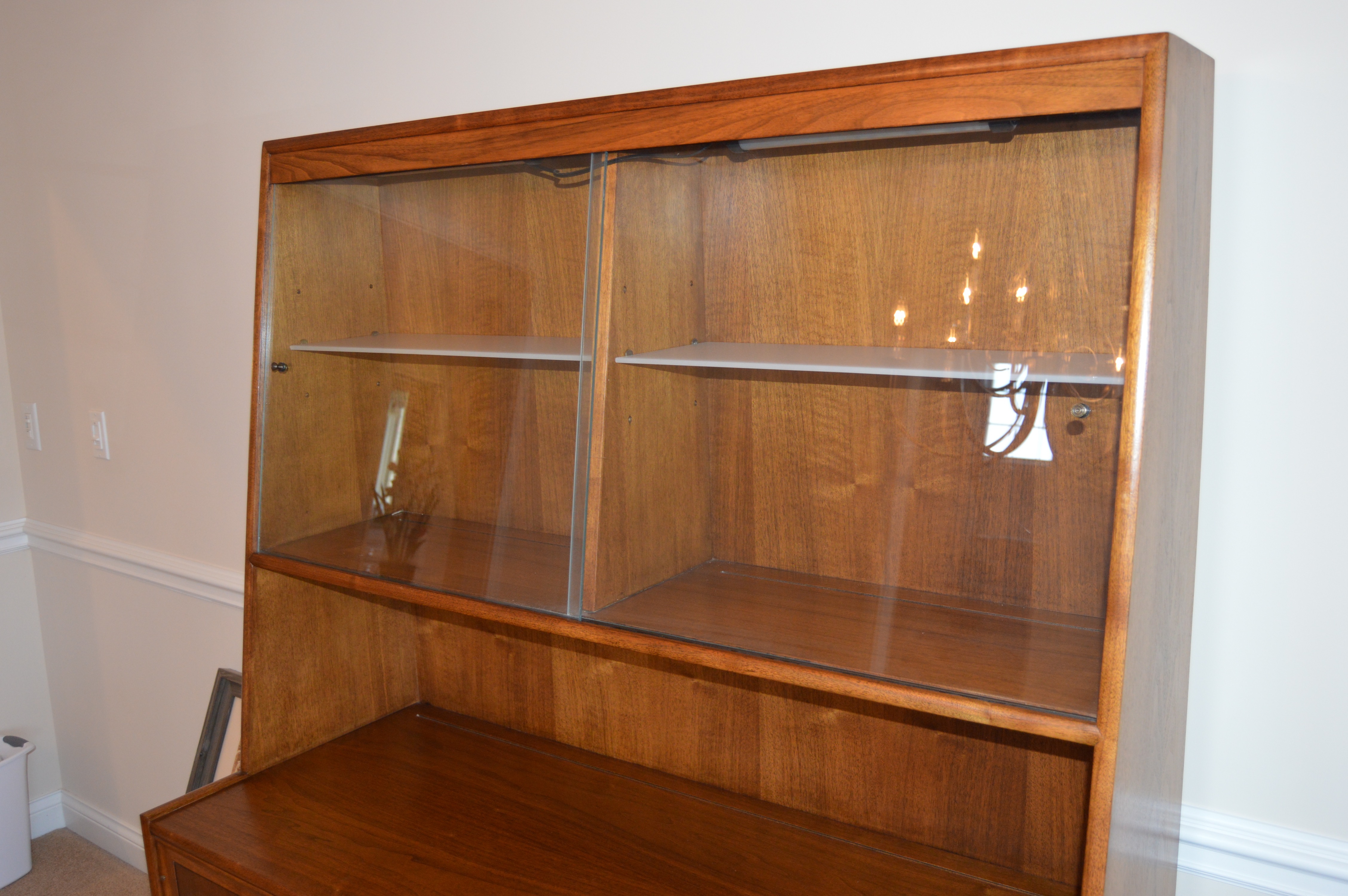 Mid Century Modern Walnut Dining Hutch by Drexel