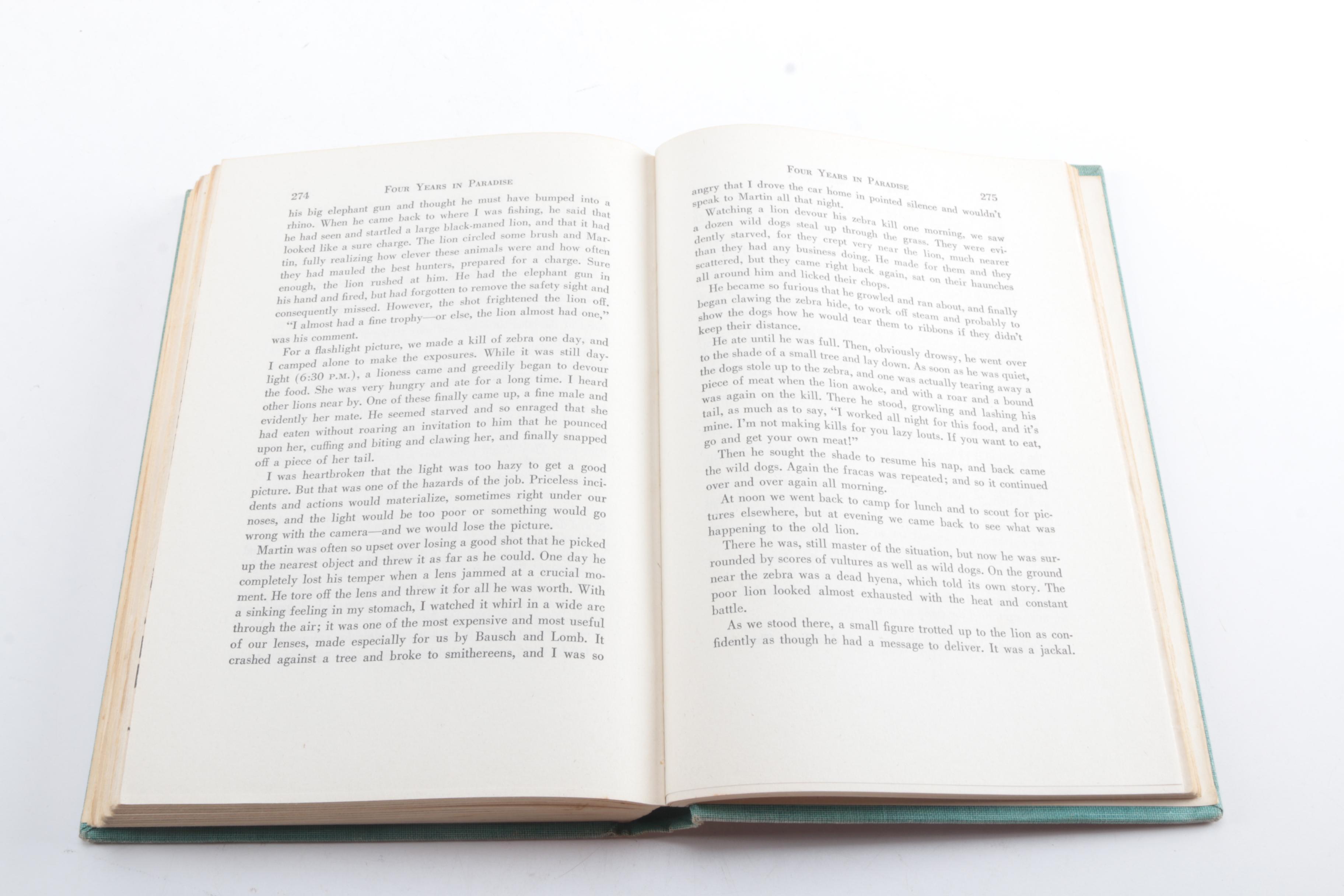 1941 "Four Years In Paradise" by Osa Johnson