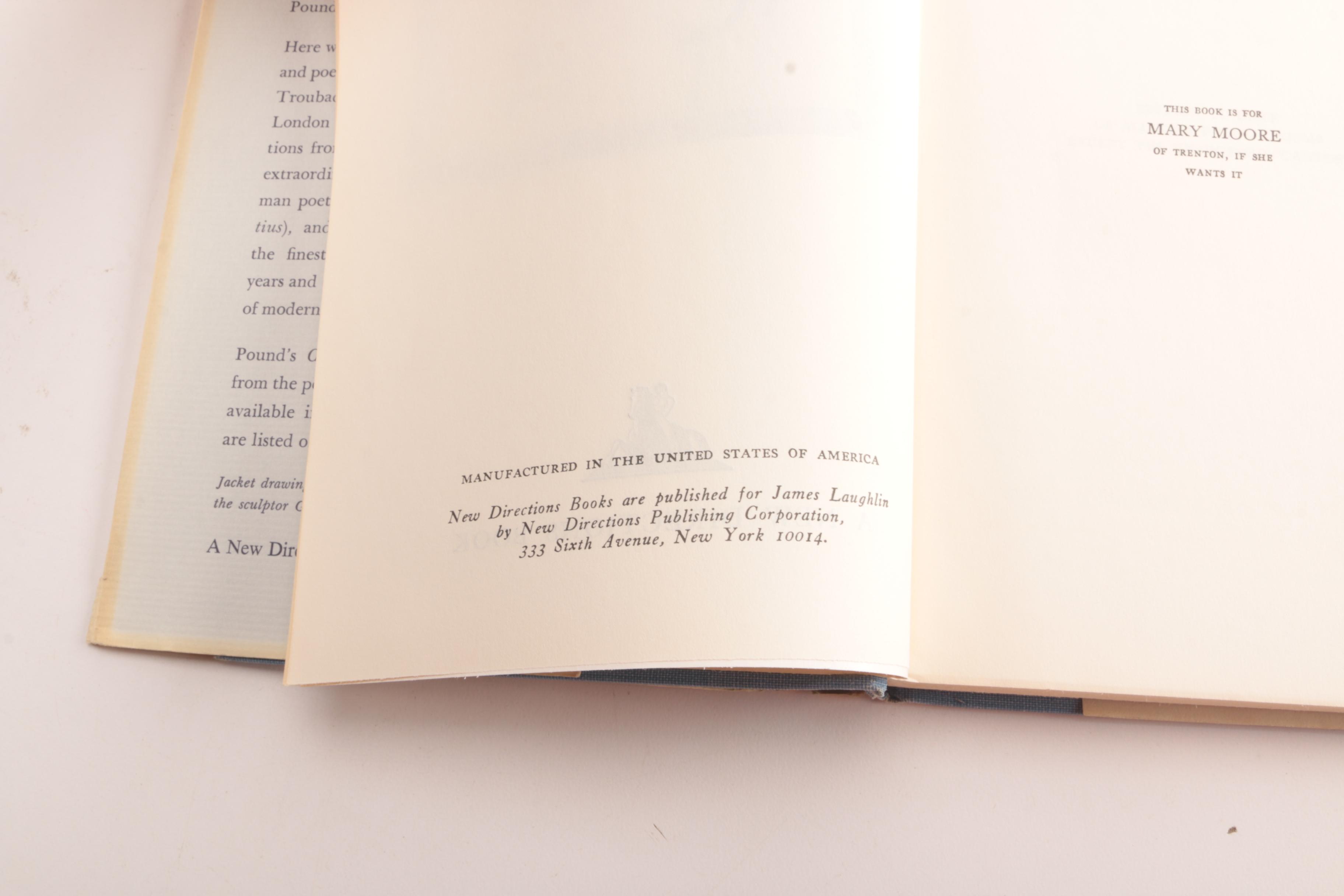 1926 "Personae" by Ezra Pound