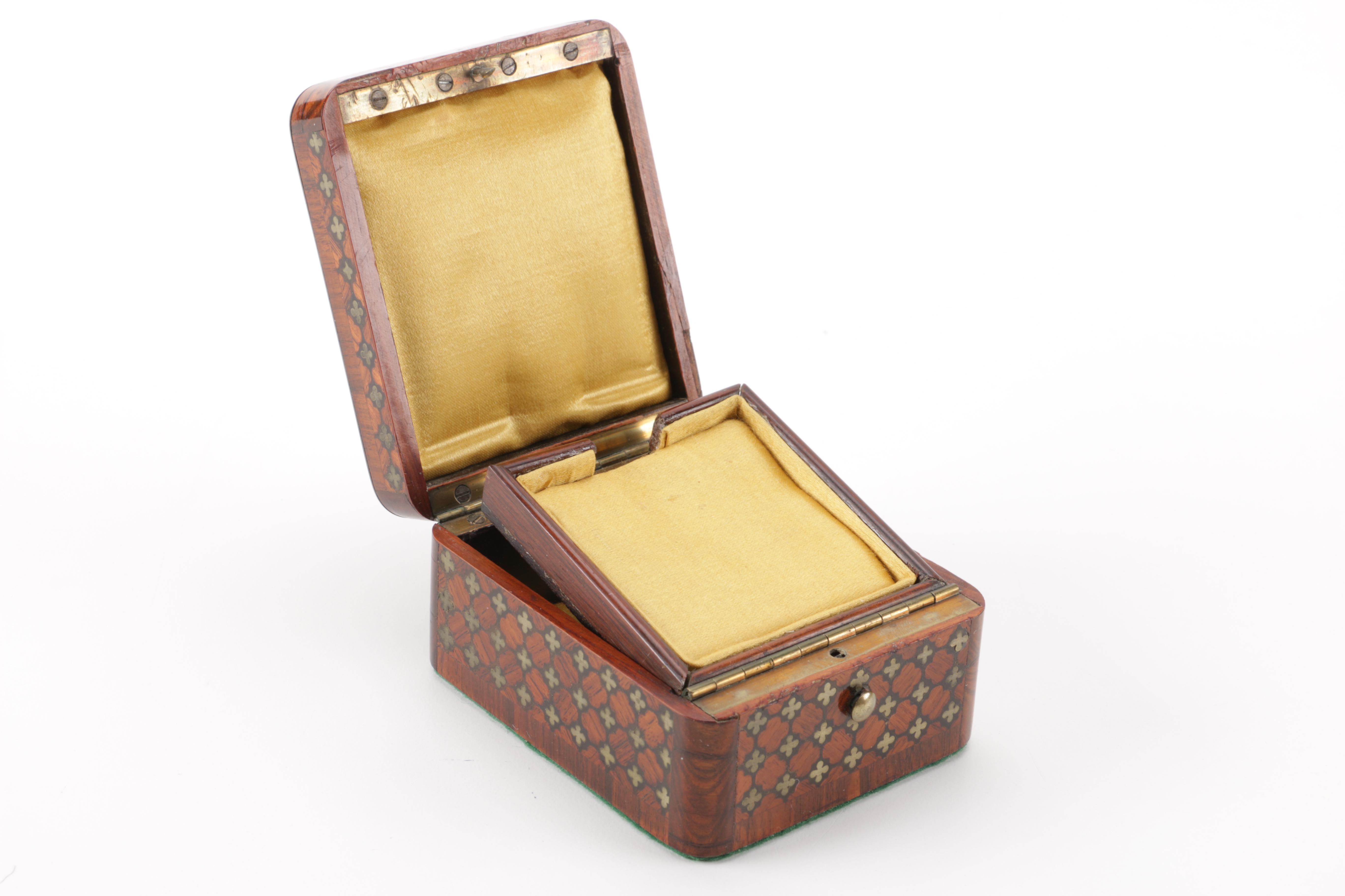 French Marquetry Jewelry Box